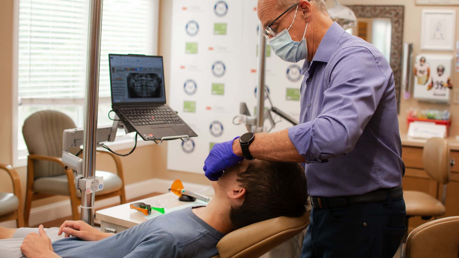 Dr. Robert Mattioli in the Office Mattioli Orthodontics in East Greenwich, RI